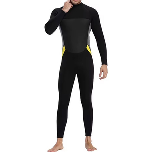 Traje de Neopreno Unisex de 2mm, Manga Larga, Cuello Alto, Cierre Frontal en el Pecho, Estampado, Ecológico, Impermeable, Traje Completo para Natación en Todas las Estaciones - Product Image 3