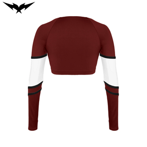 Adult Cheerleading Uniforms Fancy <b>Dress</b> Skirt <b>Dance</b> Outfits Costume Bigetron Sports Spandex/Polyester Rhinestone Embellished - Product Image 6