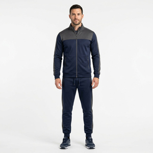 Conjunto Deportivo Elegante con Diseño de Bloques de Color a la Moda y Tejido Transpirable para Atletas y Amantes del Fitness - Product Image 1