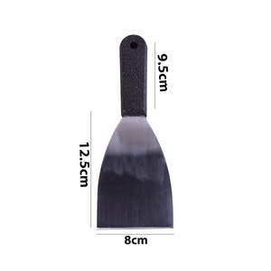 Spatule de cuisine multi-usages en acier inoxydable avec manche en plastique, grattoir à pâte, outil de cuisson, spatule de nettoyage, durable et réutilisable - Product Image 1