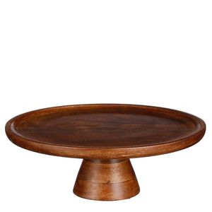 Soporte para Pastel de Madera Natural Ecológico Hecho a Mano, Base Ancha y Sólida, Apto para Lavavajillas, para Exhibición de Postres en Buffet - Product Image 1