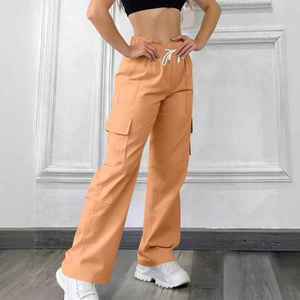 New Arrival Plus Size Women Wide Leg Sweatpants Cargo Jogger <b>Pants</b> High Waist Quick Dry Breathable Loose Fit Casual Trousers - Product Image 5