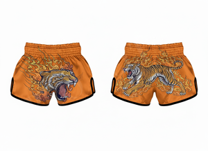 Shorts de boxe personnalisés Pro Felt pour hommes, couleur personnalisée, satin, pour Muay Thai, Kickboxing, entraînement en salle de sport, vêtements de sport - Product Image 3