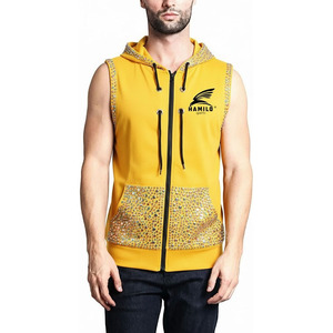 Camiseta sin mangas 100% algodón, estilo musculoso, para gimnasio, deporte, chaleco ajustado, culturismo, con capucha, básicos de algodón mezclado para invierno - Product Image 4