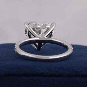 Anillo de Diamante Cultivado en Laboratorio con Certificación IGI, Corte Corazón, 3CT, Oro Blanco de 14K, Color FG, Claridad VS1, Joyería Fina para Mujer, Regalo de Lujo, OEM, ODM - Product Image 5