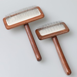 Pet Hair Remover Wooden Slicker <b>Brush</b> wooden pet tools pet grooming <b>brush</b> features grooming comb easy to use pet care tools - Product Image 3