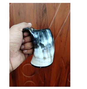 Súper producto de marketing, taza de cuerno de servicio vikingo hecha a mano Natural, estilo Animal pulido, Venta caliente para el hogar, Hotel, restaurante - Product Image 1
