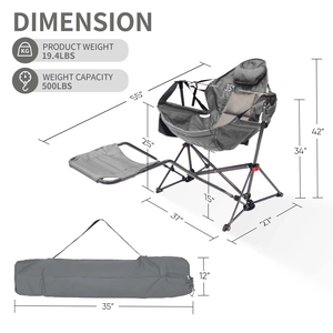 Chaise de jardin en aluminium de style bois, type carton MD08 CAMPING, design moderne, mobilier d'extérieur en alliage d'aluminium. - Product Image 1