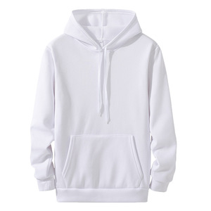 Sudadera con Capucha Personalizada para Hombre, Otoño, 100% Algodón Felpa, Color Sólido, Logotipo Personalizado, Bordado 3D, Ecológica, Transpirable, con Bolsillo - Product Image 3