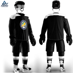 Nuevo y Moderno Uniforme de Hockey sobre Hielo OEM ODM en Blanco y Negro, Manga Larga, Precio Competitivo, Alta Calidad, Diseño Único - Product Image 5