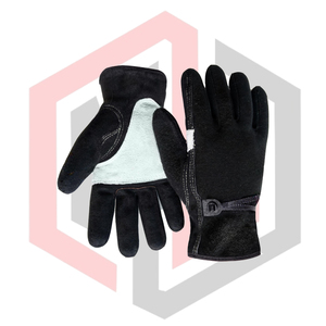 Gants de travail en cuir pour hommes et femmes, gants en cuir de vachette, doublure en coton, paume renforcée, antidéchirure, anti-chaleur, équipement de sécurité - Product Image 3