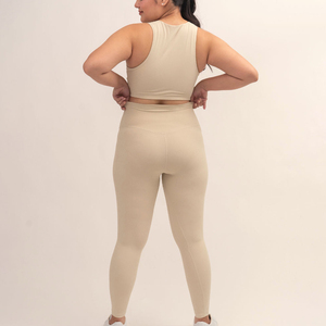 Ensemble de vêtements de sport pour femmes, deux pièces, tenue de sport pour la salle de sport, respirante, extensible, vêtements de yoga, vêtements de sport, logo personnalisé, OEM, vente en gros - Product Image 5