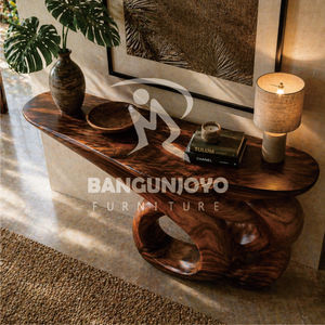 Modern <b>Console</b> <b>Table</b> Solid Wood Handmade Contemporary Design Entryway Living Room Furniture - Product Image 1