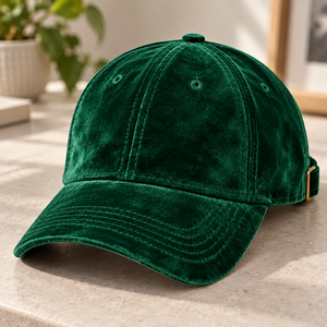 Gorra de Béisbol de 5 Paneles de Terciopelo, Estilo Urbano, Deportiva, para Golf, con Visera Plana, MOQ Bajo, Logotipo Bordado Personalizado, OEM, Venta al Por Mayor - Product Image 5