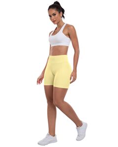 Running Shorts For Women Workout Gym Biker Shorts High Waisted Tummy Control Butt Lifting Sports Yoga Booty Scrunch Butt Shorts - Product Image 4