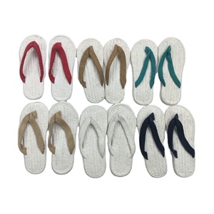 Sandalias de algodón de ganchillo natural 100% algodón, sandalias de habitación de mezcla de algodón indio duraderas y ligeras a precio razonable - Product Image 1