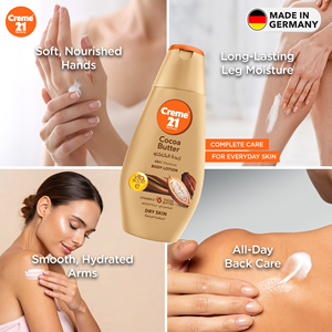 Crème hydratante pour le corps au beurre de cacao 21, 400 ml, pour les soins des peaux sèches et une finition lisse - Product Image 6