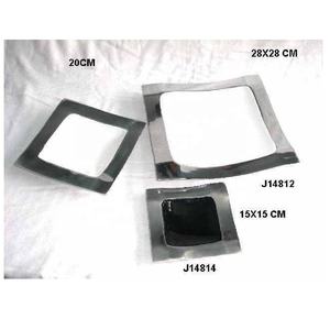 Tazón de esmalte de aluminio fundido de dos compartimentos de alta calidad con acabado de madera, cuencos para servir ensaladas esmaltados, cuencos decorativos de Metal - Product Image 5