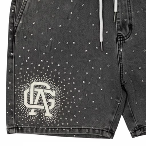 Impression de logo personnalisé, ensemble deux pièces en coton pour homme, streetwear été, t-shirts et shorts imprimés sur toute la surface pour homme - Product Image 4