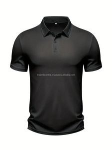 Precio al por mayor camiseta de los hombres baratos logotipo personalizado superventas de secado rápido hombres camiseta polos, polos de los hombres - Product Image 5