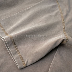 เสื้อยืดผู้ชายคอโอ ทรงบ็อกซี่ ตัดเย็บพิเศษ คุณภาพสูง โลโก้สั่งทำ คอหนา ทรงปกติ ไหล่ตก ผ้าคอตตอนถัก 100% สีพื้น - Product Image 4