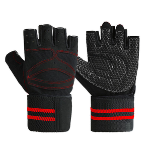 Guantes de Levantamiento de Pesas con Logotipo Personalizado, Guantes de Gimnasio Antideslizantes de Microfibra para Entrenamiento de Crossfit, Protección Acolchada para la Palma de la Mano, Venta al Por Mayor - Product Image 1