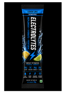 Electrolyte Drink Mix Sachets Lemon Lime Flavor <b>Sugar</b> Free Powdered Beverage Mix in Convenient Single Serving <b>Packets</b> - Product Image 1