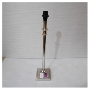 Base de lampe de table minimaliste en métal argenté, support de lampe à bâton en nickel poli, support de lampe de bureau de luxe mince type chandelier, vente en gros - Product Image 4