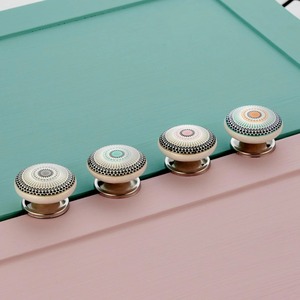 <b>Ceramic</b> cabinet <b>knob</b> Modern <b>ceramic</b> drawer <b>knobs</b> for home furniture <b>Ceramic</b> Round Door <b>Knobs</b> Kitchen Cabinet Hardware - Product Image 1
