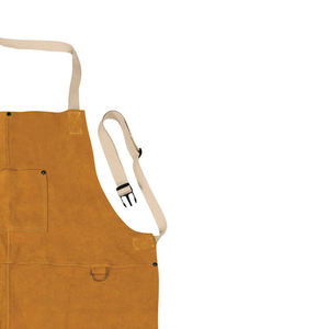 Delantal de cuero resistente para trabajo pesado, adecuado para soldadura y trabajos de fabricación. Delantal de taller de cuero diseñado para resistir el calor. - Product Image 2