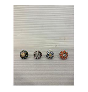 Tiradores de Cerámica Pintados a Mano, Pomos Decorativos para Gabinetes, Manijas Artísticas Únicas para Muebles, Pomos de Cerámica Premium - Product Image 1