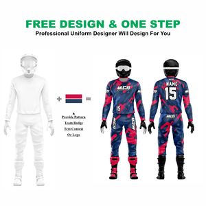 Vêtements de course en tissu extensible de haute qualité, élégants, imprimés par transfert thermique DTF, pour moto tout-terrain, VTT et motocross - Product Image 2
