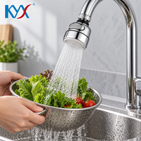 Aérateur de robinet 3 modes, tête de robinet multifonction anti-éclaboussures, économiseur d'eau pour robinet de cuisine, salle de bain, lavabo