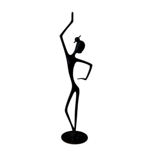 Sculpture d'amour abstraite noire, statue moderne en aluminium, décoration d'art de table pour la maison, le salon, le bureau - Product Image 2