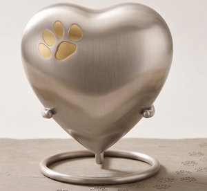 Heart Shape Paw Printed Cremation Urn <b>Box</b> for Human Ashes Cremation Urns Ash Funeral to Honor Your Loved One - Product Image 2