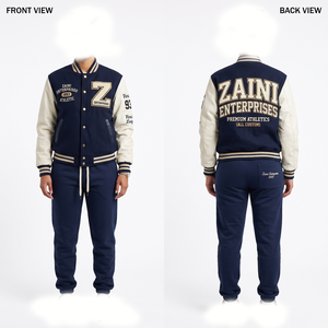Conjunto Deportivo Unisex ZAINI para Invierno, Estampado, Informal, 320g, Algodón, Poliéster, Felpa, Transpirable, Secado Rápido, con Cordón Ajustable - Product Image 1
