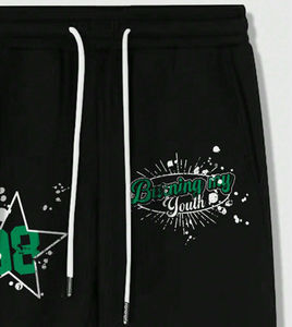 Pantalones de chándal personalizados de estilo urbano para hombre, de felpa francesa lavada, de corte holgado, con pierna ancha, recta y acampanada, tipo jogger y con acabado liso - Product Image 4