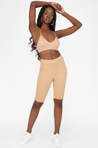 Ensemble de vêtements de sport pour femmes, blanc, imprimé, 2 pièces, haut court, short au-dessus du genou, sportif, gym, yoga, respirant, tricoté, spandex, polyester - Product Image 4
