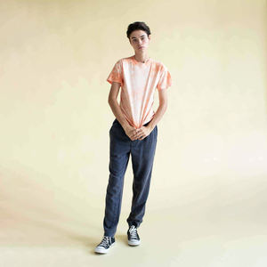 เสื้อยืดไทไดคุณภาพสูง 230 กรัม สำหรับฤดูร้อน ผ้าเจอร์ซีย์คอตตอน 100% ทรงลำลอง ใส่สบาย แขนสั้น สำหรับผู้ชาย - Product Image 5