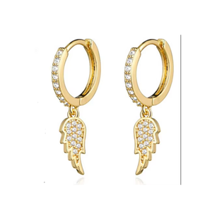 ต่างหูทองคำ 10K ประดับเพชร 1/2 TCW |   ต่างหูทรงกลมประดับเพชรแบบ Pave Dangle Charm |   ของขวัญเครื่องประดับชั้นดีสำหรับผู้หญิง - Product Image 3