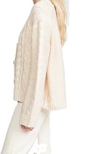 Cardigan long en maille torsadée unie à boutons pour femme, style décontracté, idéal pour l'hiver – Vente en gros - Product Image 5