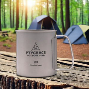 PY-SIE042 Titanium Single Mug that Keeps Drinks Warm Longer, Capacity 300ml, Lightweight Camping Equipment - Product Image 3