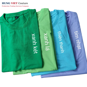 100% coton ou coton mélangé T-Shirt Style décontracté 160-180 + lourd GSM solide impression en 12 couleurs couleurs d'impression personnalisables - Product Image 6