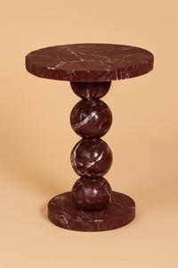 <b>Round</b> Wood Nightstand Pair: Beaded Tripod Leg Bedside <b>Tables</b> Newest Furniture 2026 - Product Image 2