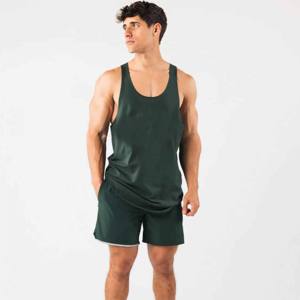 Shorts de sport unisexe à séchage rapide, écologiques, imperméables et respirants, avec empiècements en maille unie sur le devant, style vintage, coupe courte, pour la plage - Product Image 2