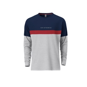 Camiseta de Manga Larga Vintage para Hombre, 100% Algodón, Impresión Personalizada, Transpirable, Antiarrugas, Secado Rápido, Tejido Jersey de 180g - Product Image 2