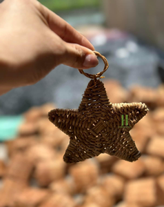 Venta caliente campana de ratán decoración campana de mimbre Natural para la decoración del árbol de Navidad adornos de ratán bohemio personalizar en HNH Craft - Product Image 2