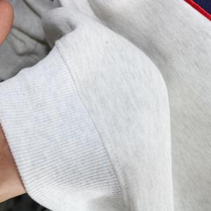 Sweat-shirt à col montant COZART ASH GREY 100% coton BLEU MARINE avec broderie appliquée, col large, URBAN PRODUCTIONS - Product Image 4
