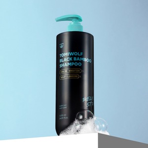 [TOMIWOLF] Champú para el Cuidado del Cabello de Salón K-Beauty, Limpieza del Cuero Cabelludo Graso, 1035 ml, Gran Capacidad, Champú de Bambú Negro - Product Image 3