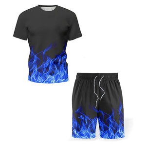 Summer Jogging Suit Custom Men Short <b>Set</b> Trending Products New Arrivals Plus Size Short-Sleeve <b>Sets</b> for Men - Product Image 1